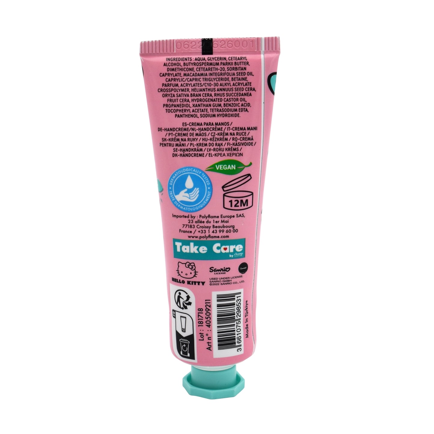 Crème mains hydratante Hello Kitty fraise