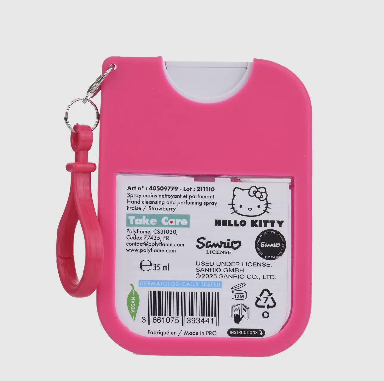 Spray main Hello Kitty à la fraise