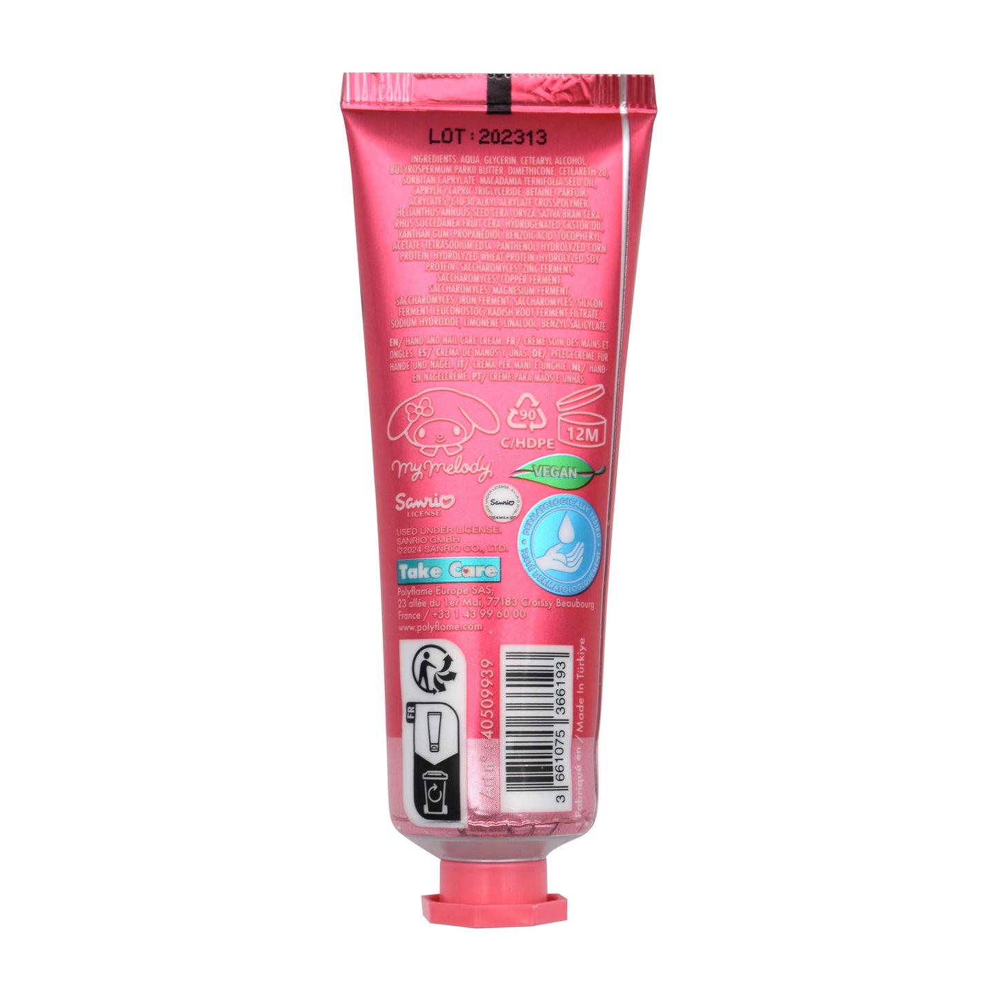 My Melody – Crème Mains Hydratante & Parfumée Fleur de Cerisier (30 ml)