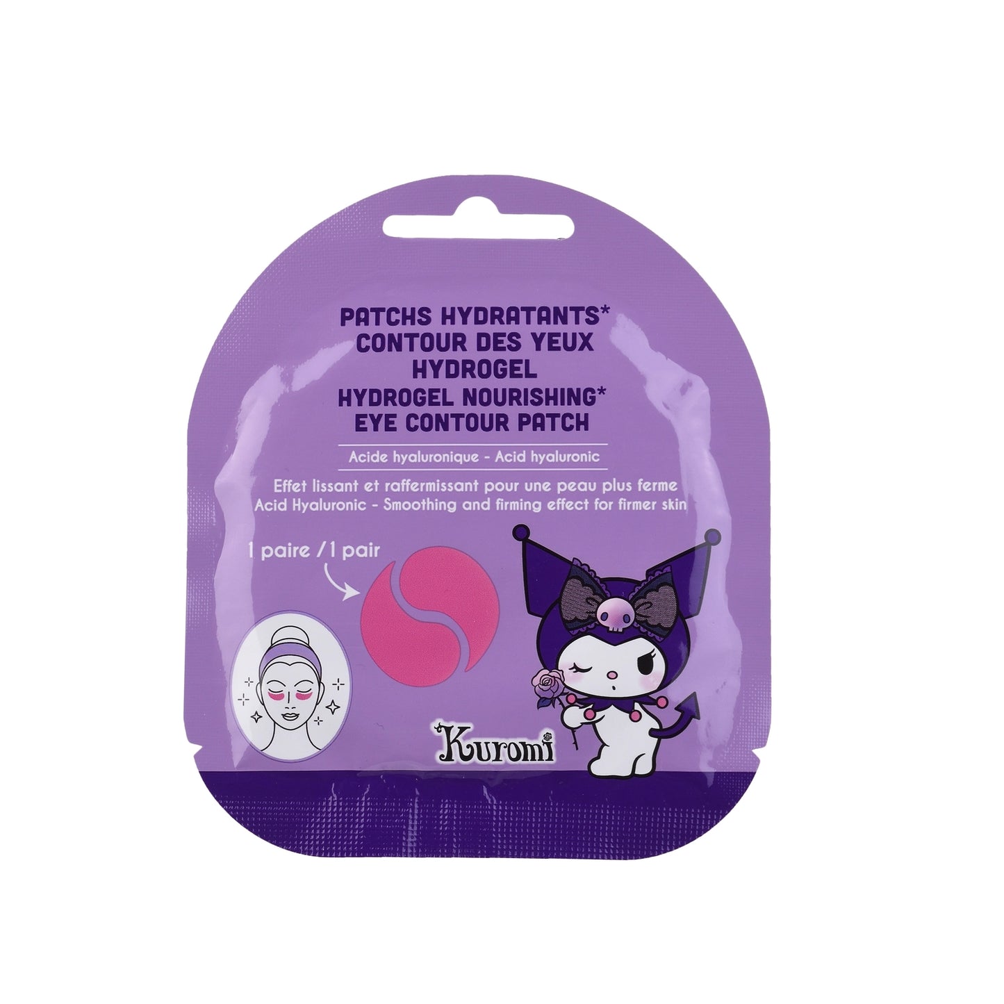 Kuromi – Patchs Contour des Yeux Hydrogel à l’Acide Hyaluronique