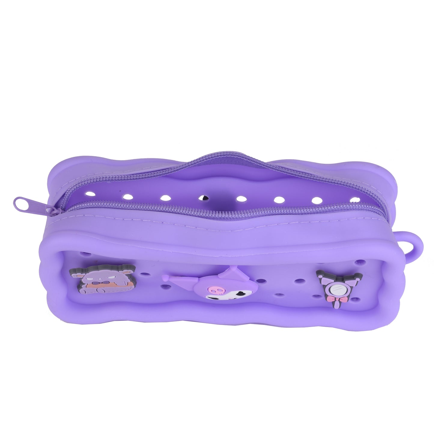 Trousse Kuromi en silicone avec 4 charms