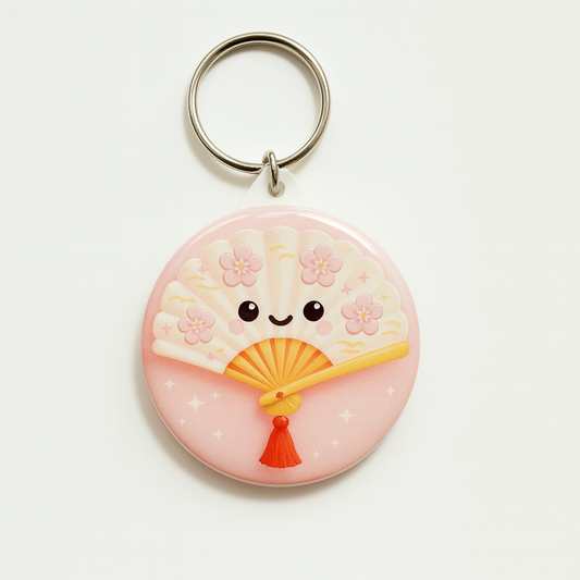 Porte-clés Éventail Sakura
