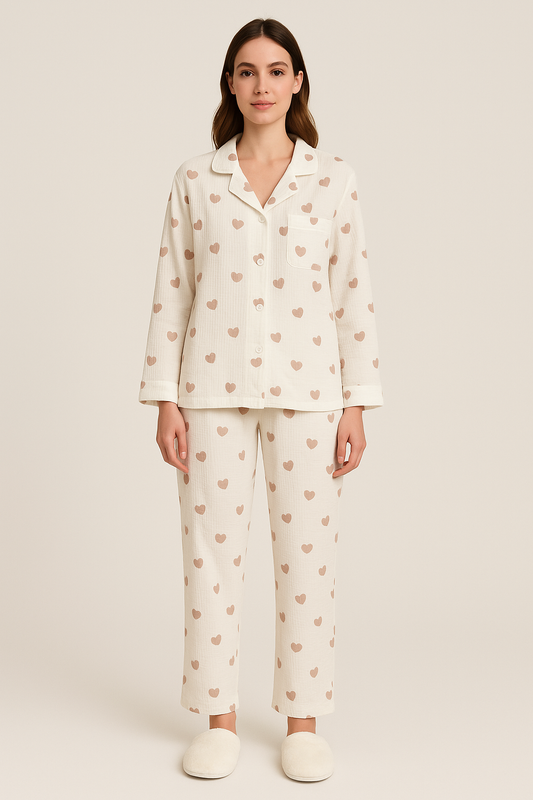 Pyjama Femme "Cœur de Coton"