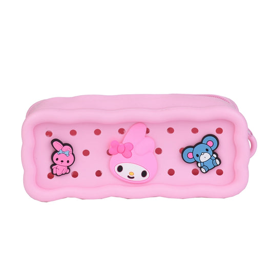 My Melody trousse silicone avec 4 charms